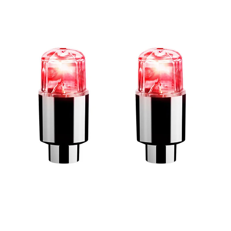 Bicycle LED Tire Valve Lights (2 PCS) – Waterproof Motion Activated Wheel Lights