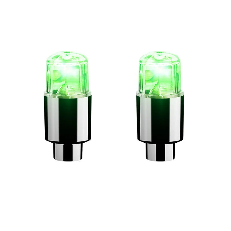 Bicycle LED Tire Valve Lights (2 PCS) – Waterproof Motion Activated Wheel Lights