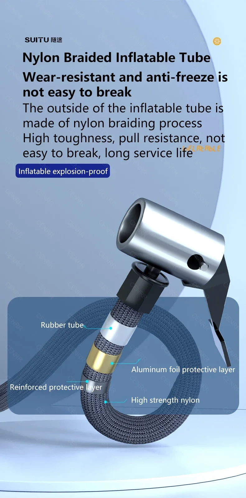 Car Portable Air Pump Electric Tire Inflator Wireless Air Compressor with LCD Digital Display for Car Bicycle Motorcycle Ball