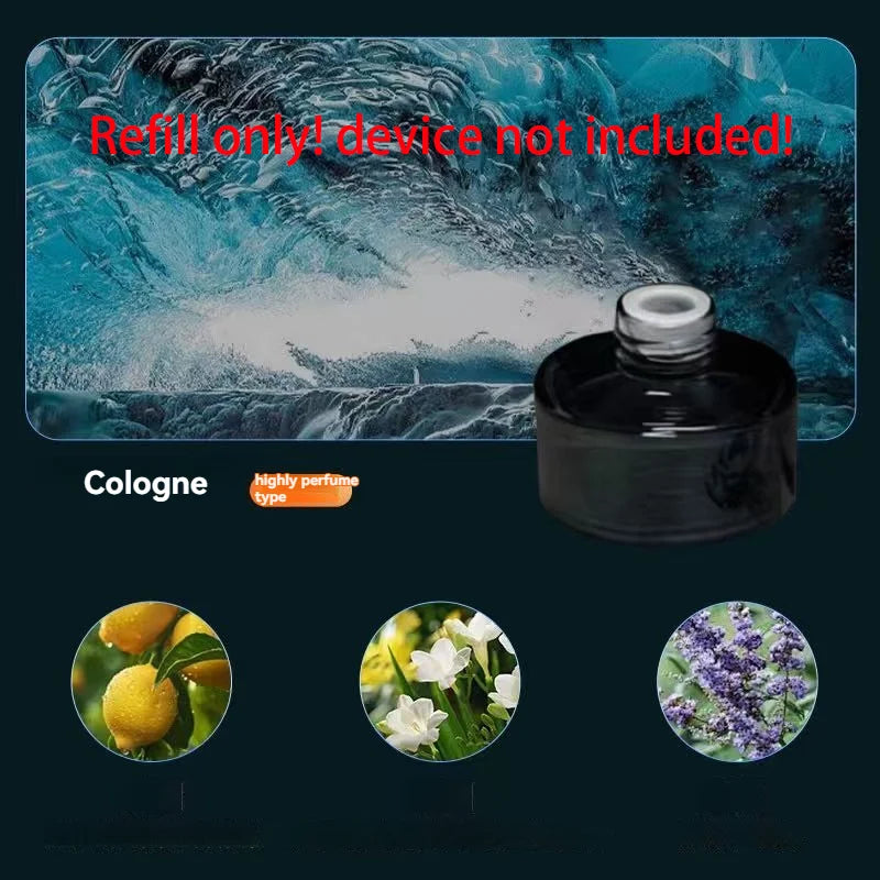 New Smart Car Air Freshener Rechargeable Car Aroma Diffuser Cloud Mist with Sound Pickup Lamp RGB Light for Automotive Interior