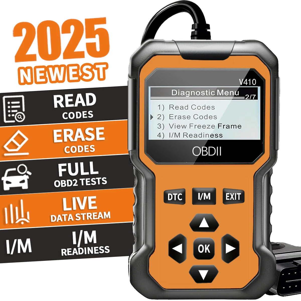 Professional OBD2 Car Diagnostic Scanner & Code Reader.