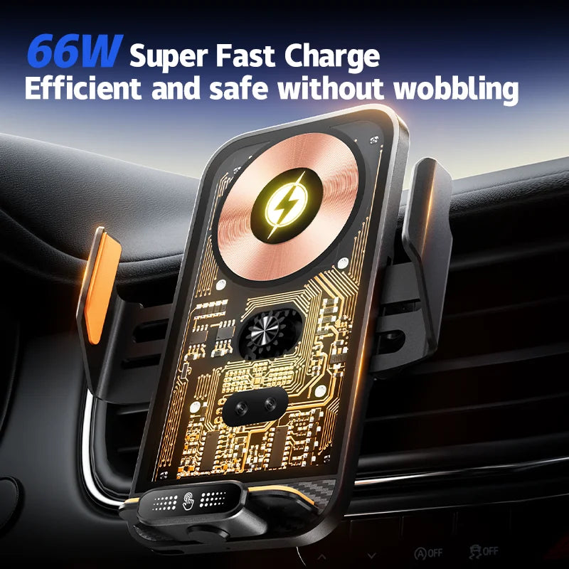 Car Phone Holder Wireless Charger Mobile Phone Holder Intelligent Infrared Air Vent Clip for iPhone Samsung Xiaomi Universal