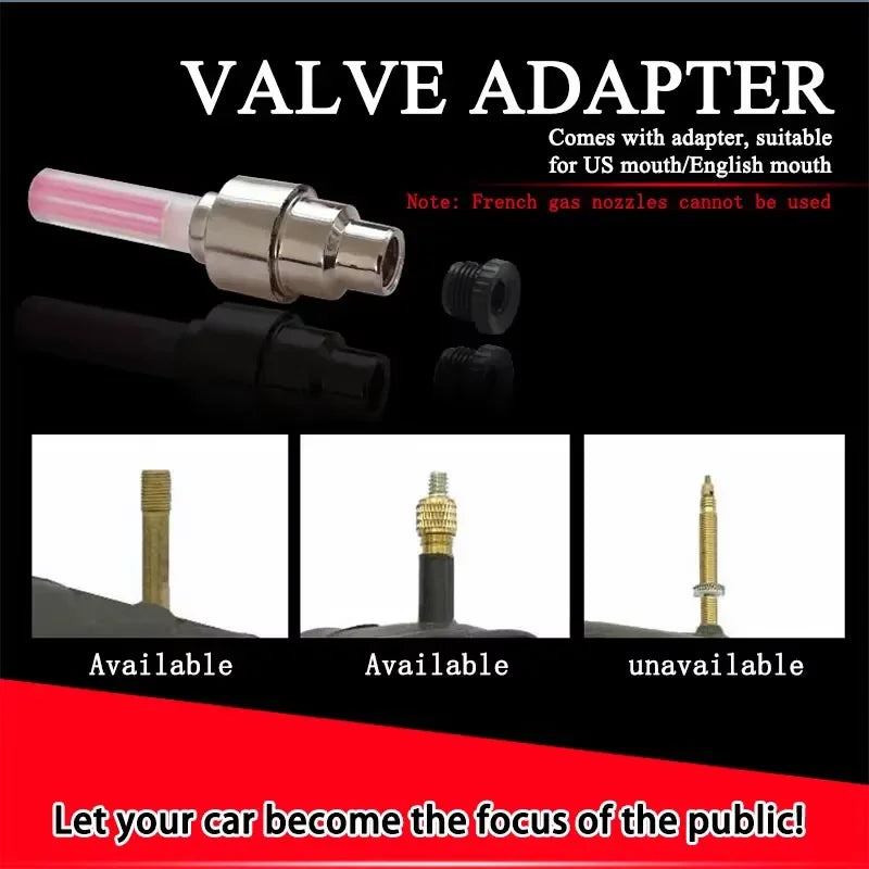 LED Tire Valve Caps – Motion Activated Wheel Lights (Set of2)
