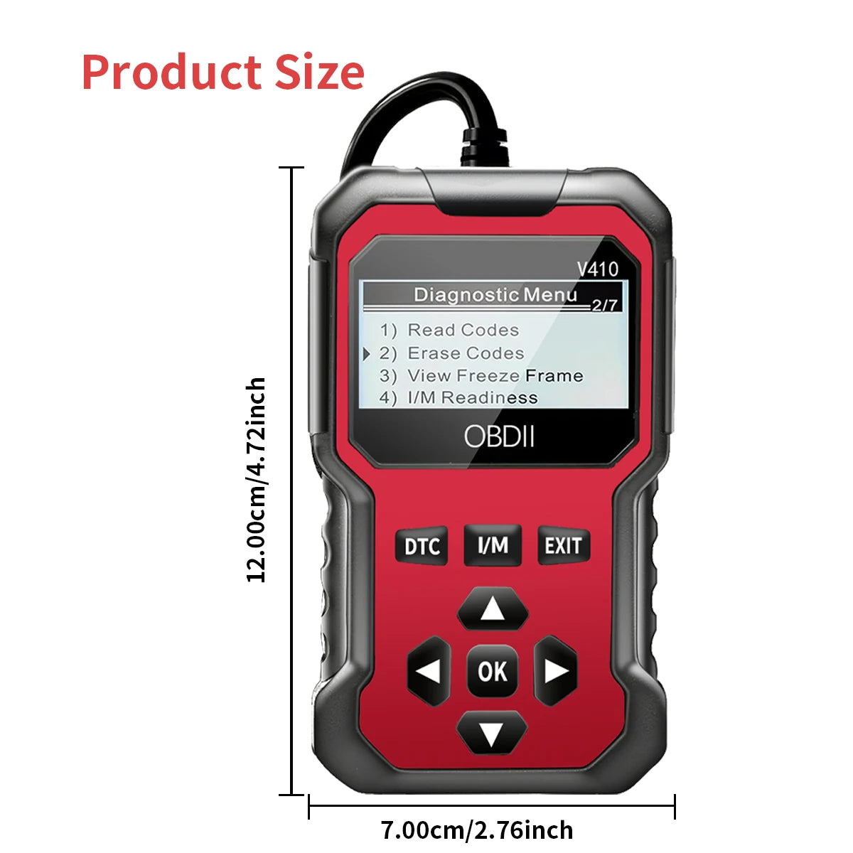 Professional OBD2 Car Diagnostic Scanner & Code Reader.