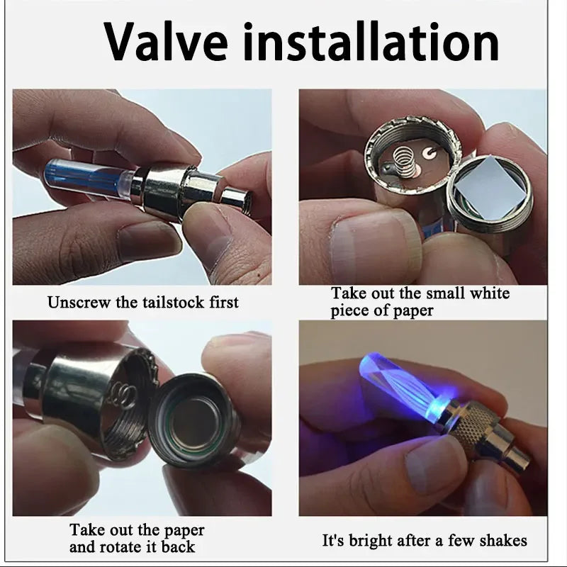 LED Tire Valve Caps – Motion Activated Wheel Lights (Set of2)