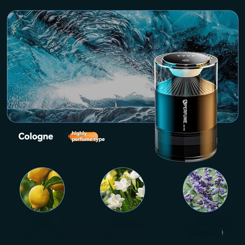 New Smart Car Air Freshener Rechargeable Car Aroma Diffuser Cloud Mist with Sound Pickup Lamp RGB Light for Automotive Interior