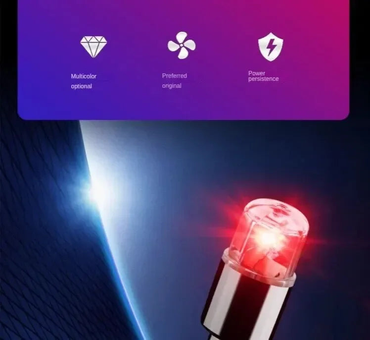 4 Tire Valve Cap Lights Colorful LED Wheel Light For Car Air Valve Caps Neon Light For Motorcycles Bicycles Auto Exterior