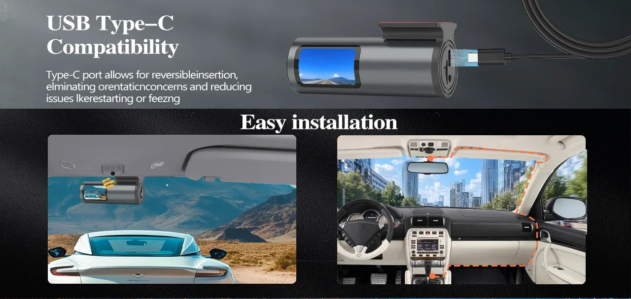 Dash Cam 4K WiFi GPS Dash Camera for Cars Mini Front Car DVR 24H Parking Mode G-Sensor Car Driving Video Recorder Loop Recording