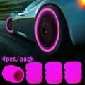 Luminous Valve Caps Fluorescent Night Glowing Car Motorcycle Bicycle Bike Wheel Tyre Hub Luminous Valve Stem Caps Decors