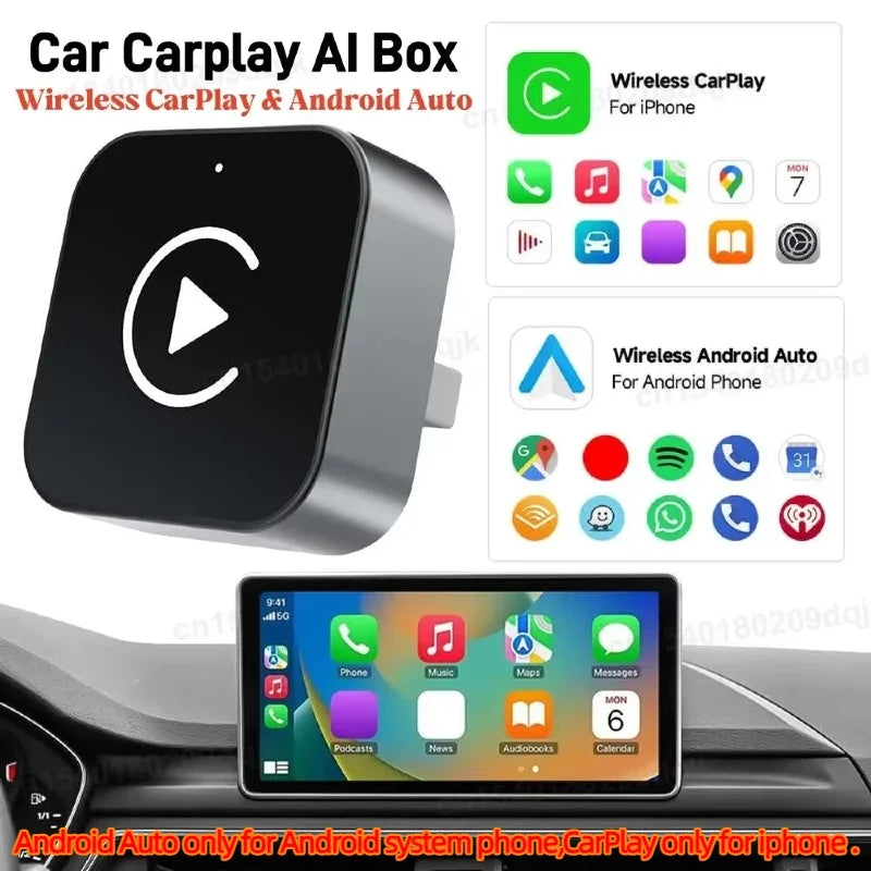 Wireless CarPlay & Android Auto Adapter – Convert Wired to Wireless Instantly