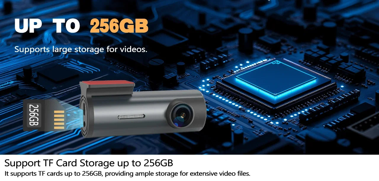 Dash Cam 4K WiFi GPS Dash Camera for Cars Mini Front Car DVR 24H Parking Mode G-Sensor Car Driving Video Recorder Loop Recording