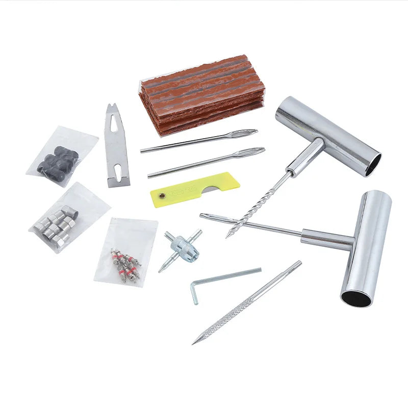 Complete Tire Repair Kit 33/57 PCS – Heavy Duty Emergency Tool Set