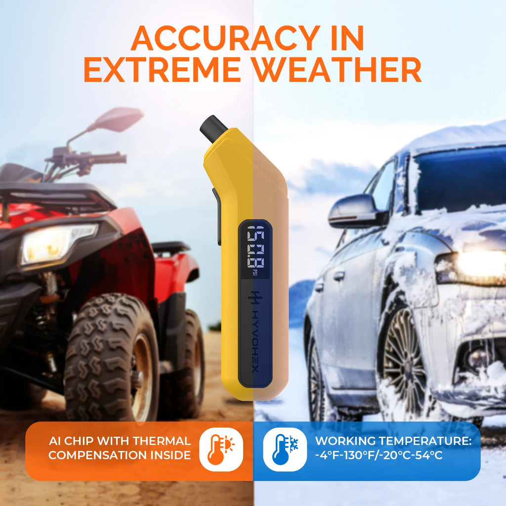 T200 Digital Tire Pressure Gauge 200 PSI with Visual LED Display