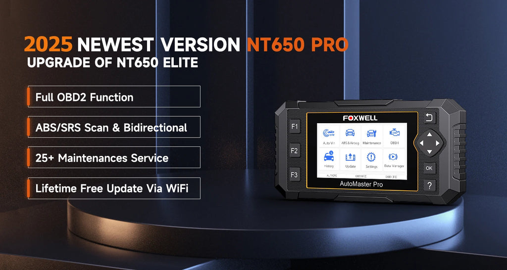 FOXWELL NT650 Pro Multi-System Diagnostic Tool.