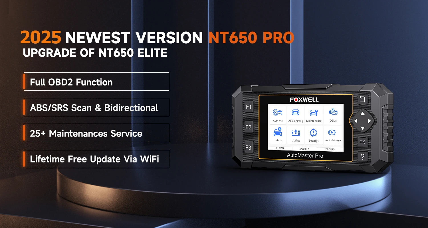 FOXWELL NT650 Pro Multi-System Diagnostic Tool.