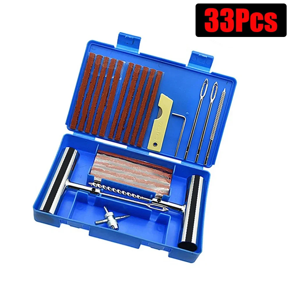 Complete Tire Repair Kit 33/57 PCS – Heavy Duty Emergency Tool Set