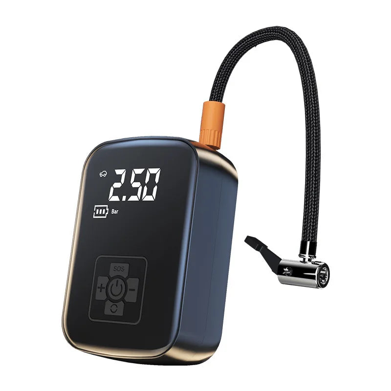 12V Portable Tire Inflator – Fast Air Compressor for Car & Bike