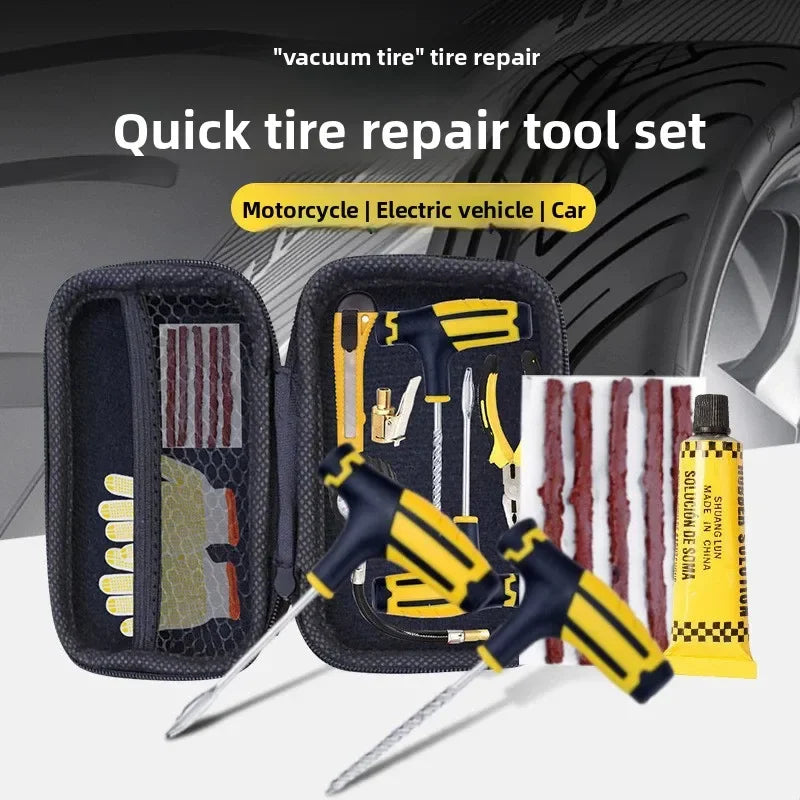Professional Tire Repair Kit – Quick Emergency Puncture Fix Tool