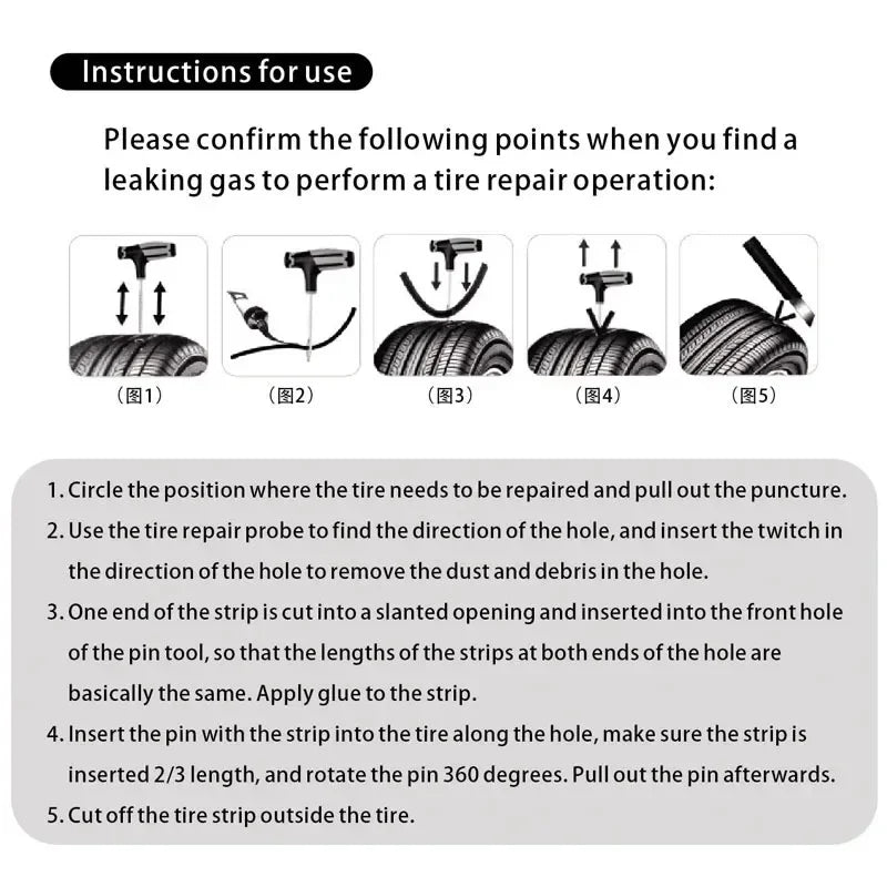 Complete Tire Repair Kit 33/57 PCS – Heavy Duty Emergency Tool Set