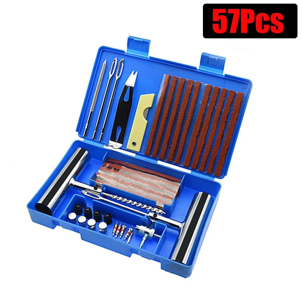 Complete Tire Repair Kit 33/57 PCS – Heavy Duty Emergency Tool Set