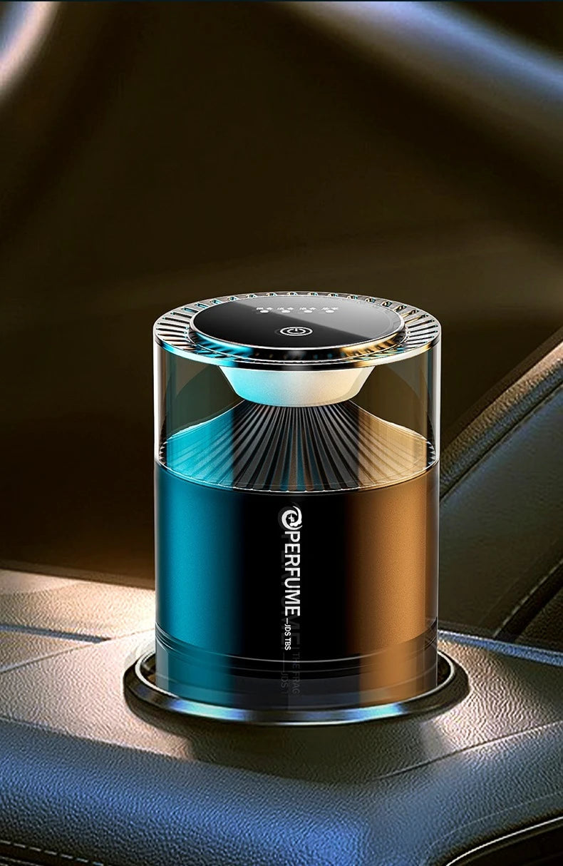 New Smart Car Air Freshener Rechargeable Car Aroma Diffuser Cloud Mist with Sound Pickup Lamp RGB Light for Automotive Interior