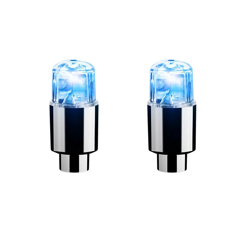 Bicycle LED Tire Valve Lights (2 PCS) – Waterproof Motion Activated Wheel Lights