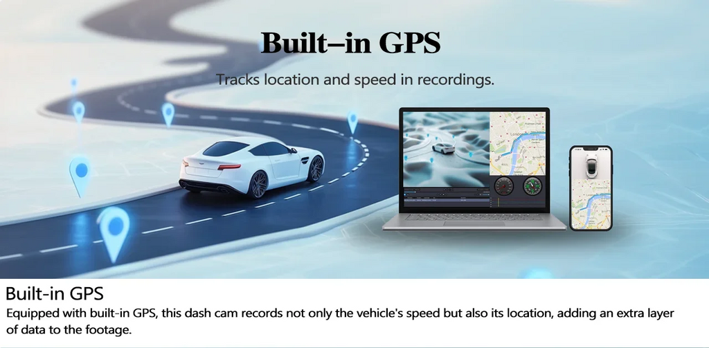 Dash Cam 4K WiFi GPS Dash Camera for Cars Mini Front Car DVR 24H Parking Mode G-Sensor Car Driving Video Recorder Loop Recording