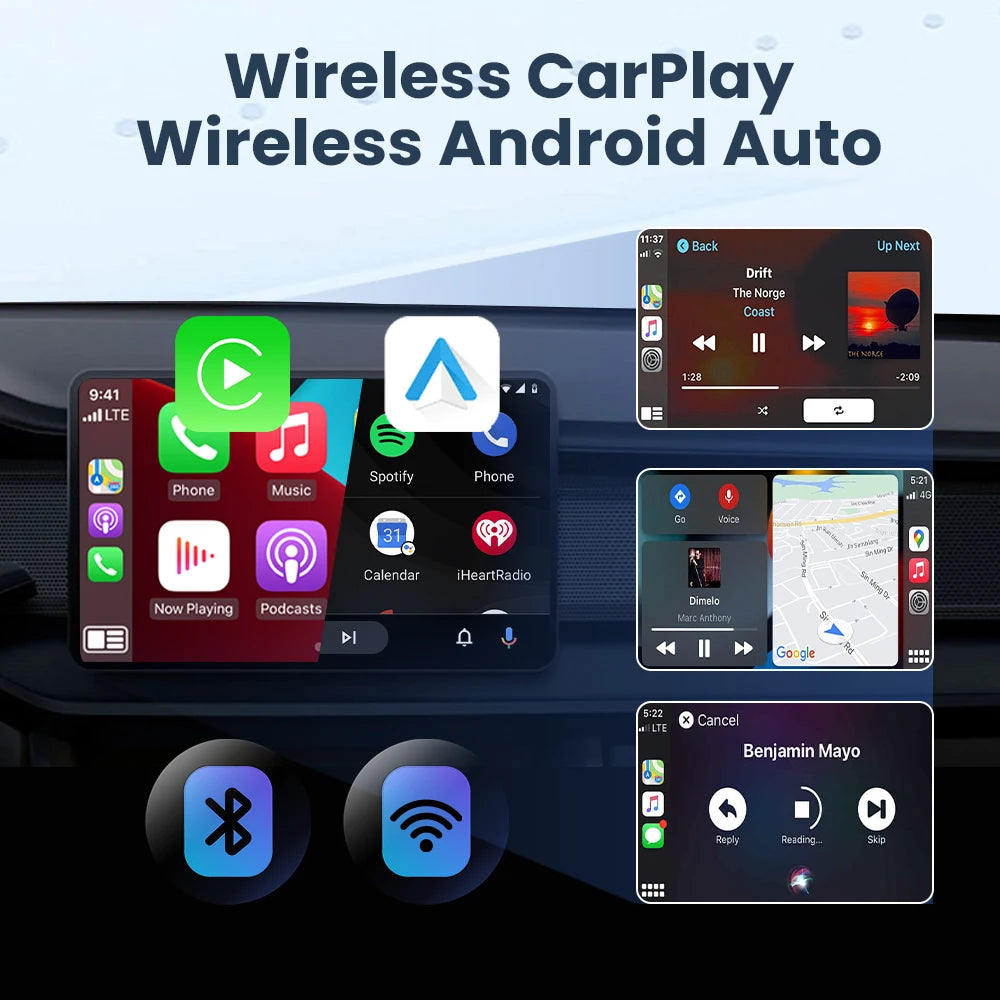 Wireless CarPlay & Android Auto Adapter – Convert Wired to Wireless Instantly